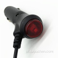 DC Plug Red Tail Switch Car Power Cabo